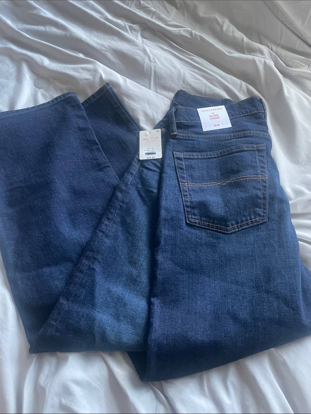 Lucky brand relaxed, straight leg jeans